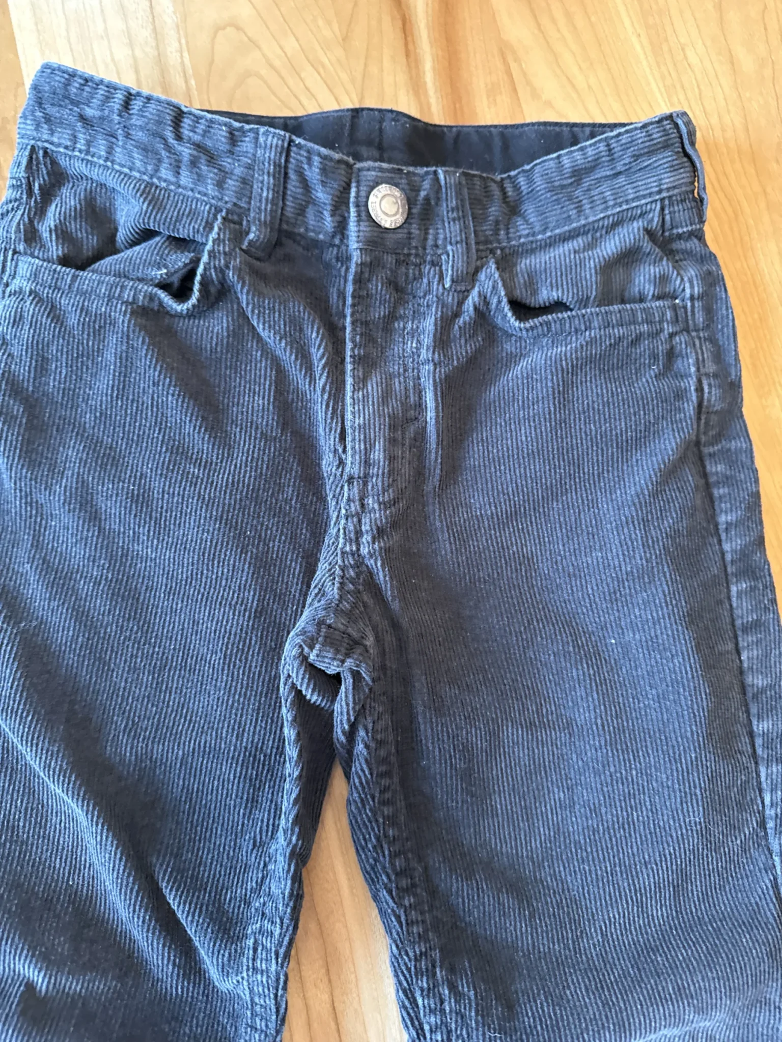 Image for Black corduroy trousers