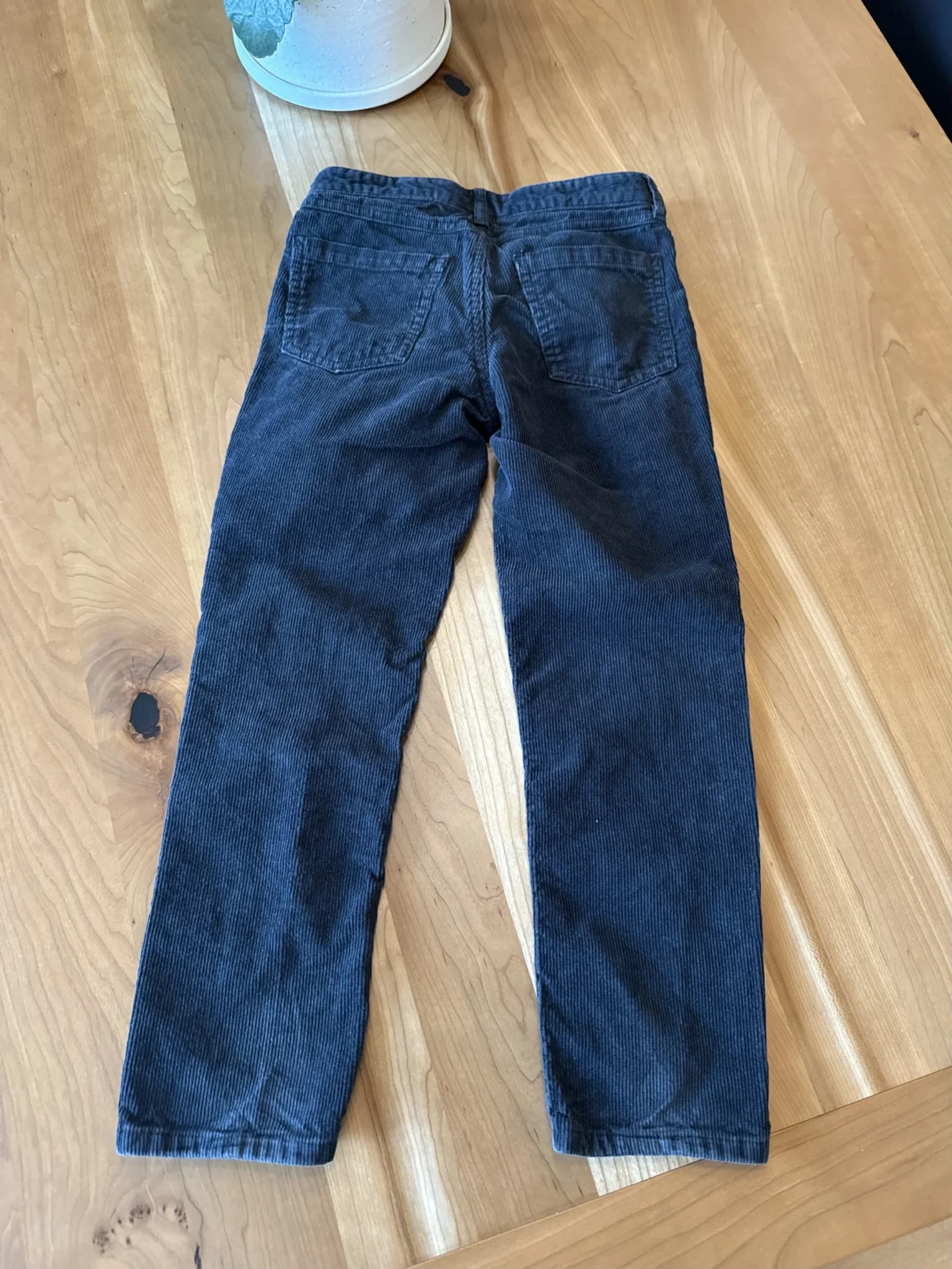 Image for Black corduroy trousers