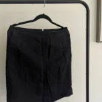Featured thumbnail for Dark blue mid-length skirt by Banana Republic