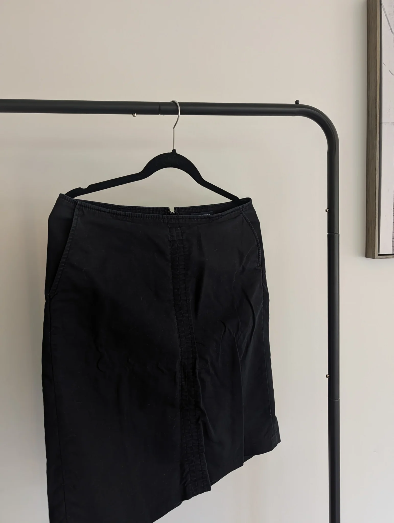 Image for Dark blue mid-length skirt by Banana Republic