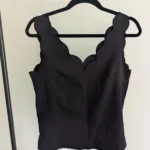 Featured thumbnail for Black camisole with textured straps