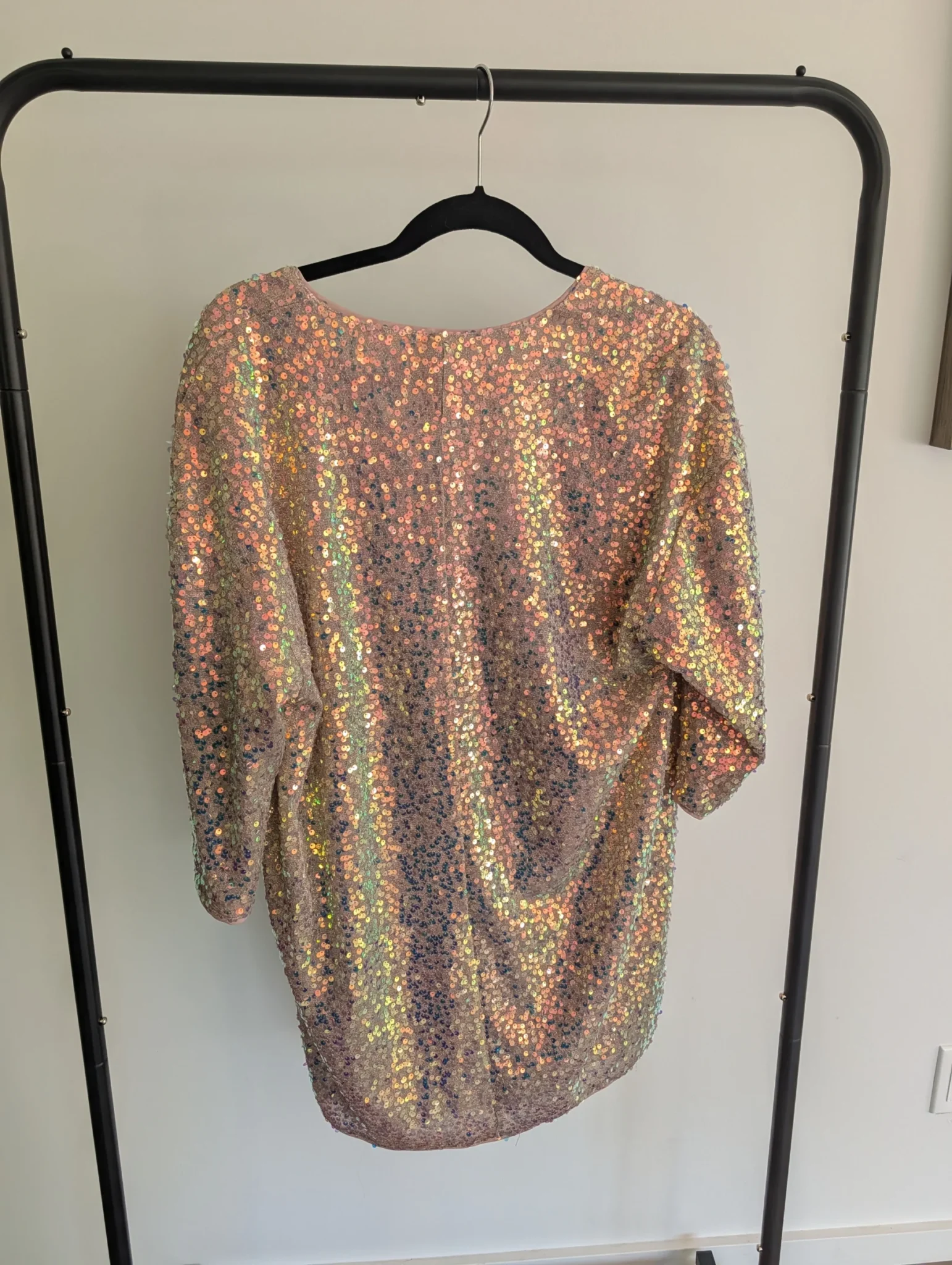 Image for Pink sequinned dress