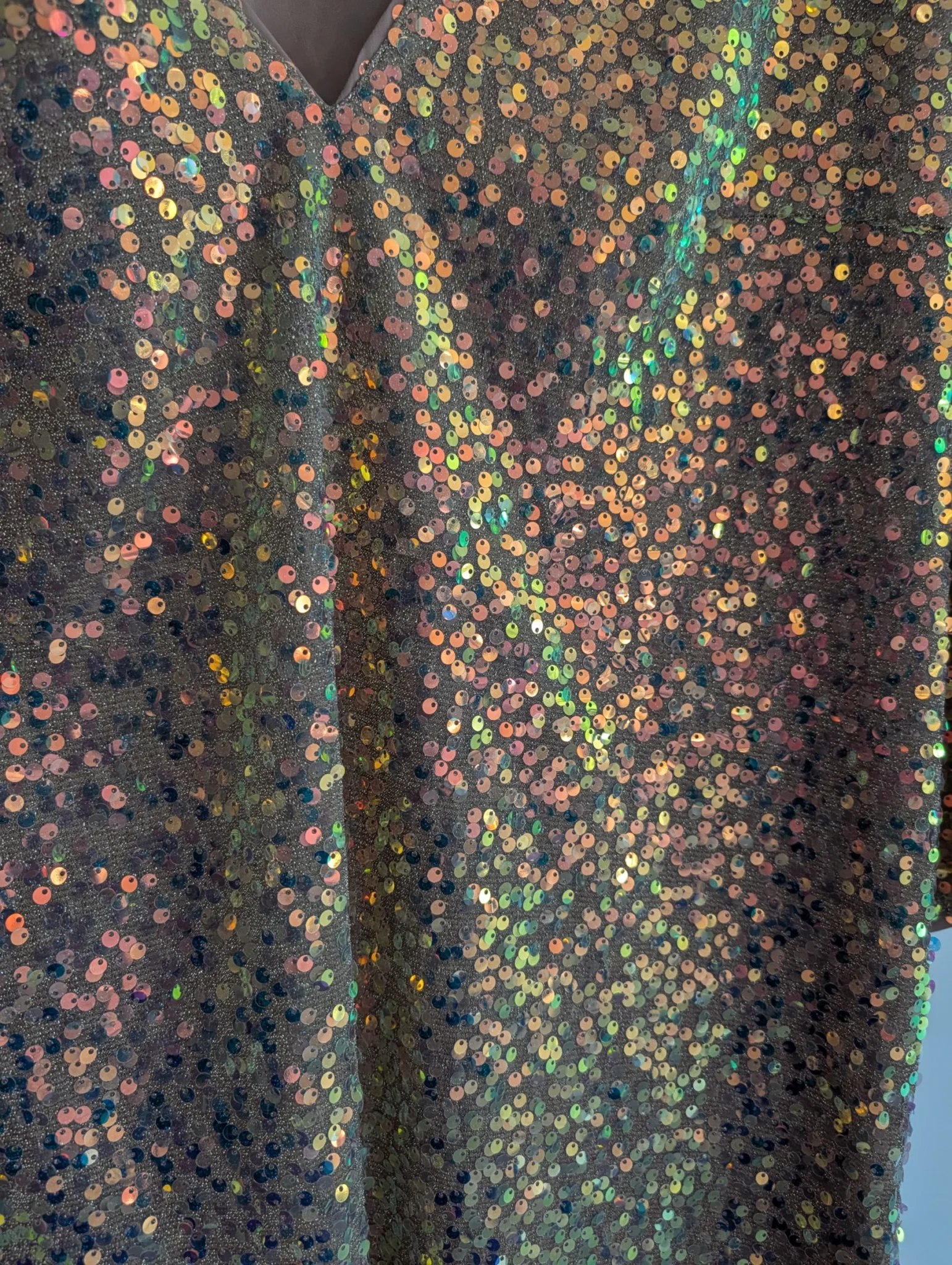 Image for Pink sequinned dress