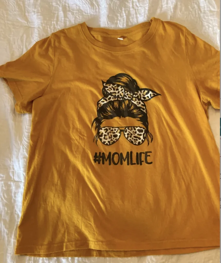 Featured image for T-shirt #Momlife  grandeur large