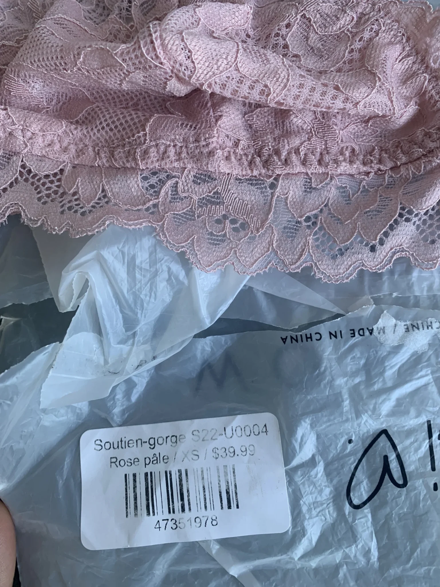 Image for Soutien-gorge Womance dentelle XS neuve