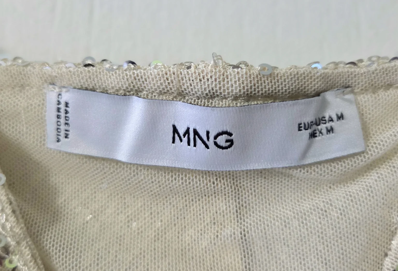 Image for Top à sequins Mango