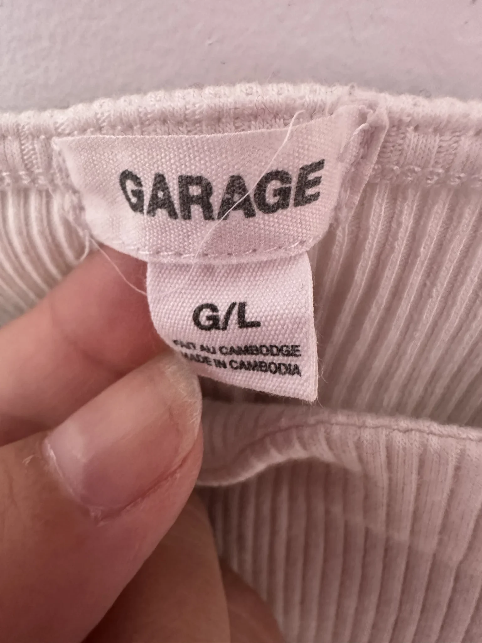 Image for Ribbed crop top - Garage