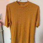 Featured thumbnail for Yellow round-neck T-shirt
