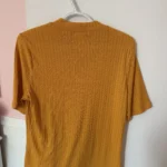 Thumbnail for Yellow round-neck T-shirt