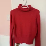 Thumbnail for Red roll-neck jumper