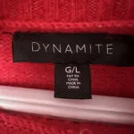 Thumbnail for Red roll-neck jumper