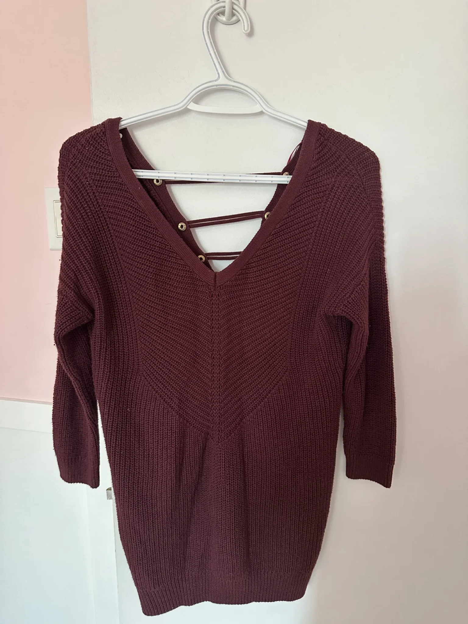 Featured image for Reversible 3/4-sleeve jumper