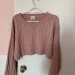 Featured thumbnail for Crop-style knitted lounge wear top