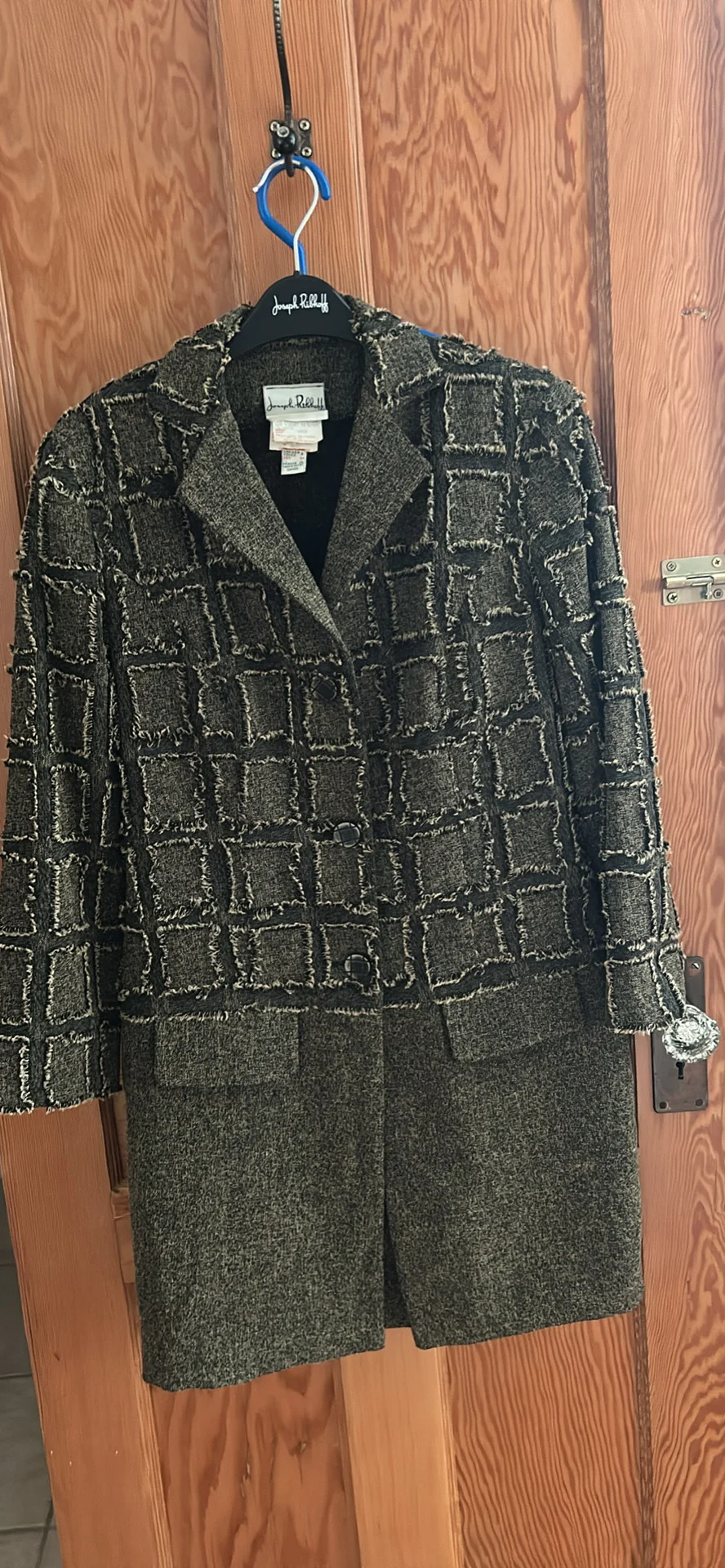 Ensemble Vintage Joseph Ribkoff 2 Pièces (Robe + Veste) - Taille 6 (36) - Modèle 43078 - Fait au CAN Joseph Ribkoff seconde main
