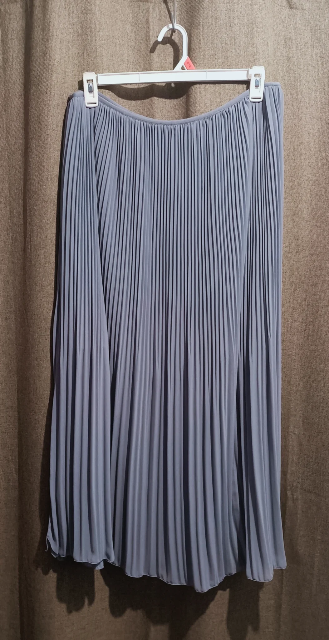 Image for Long pleated chiffon skirt