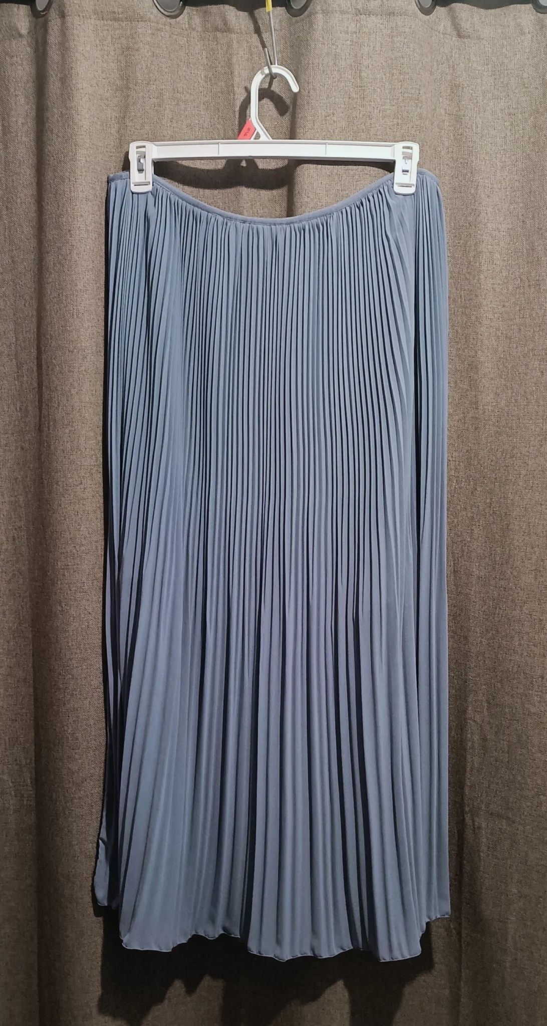 Image for Long pleated chiffon skirt