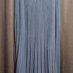 Thumbnail for Long pleated chiffon skirt
