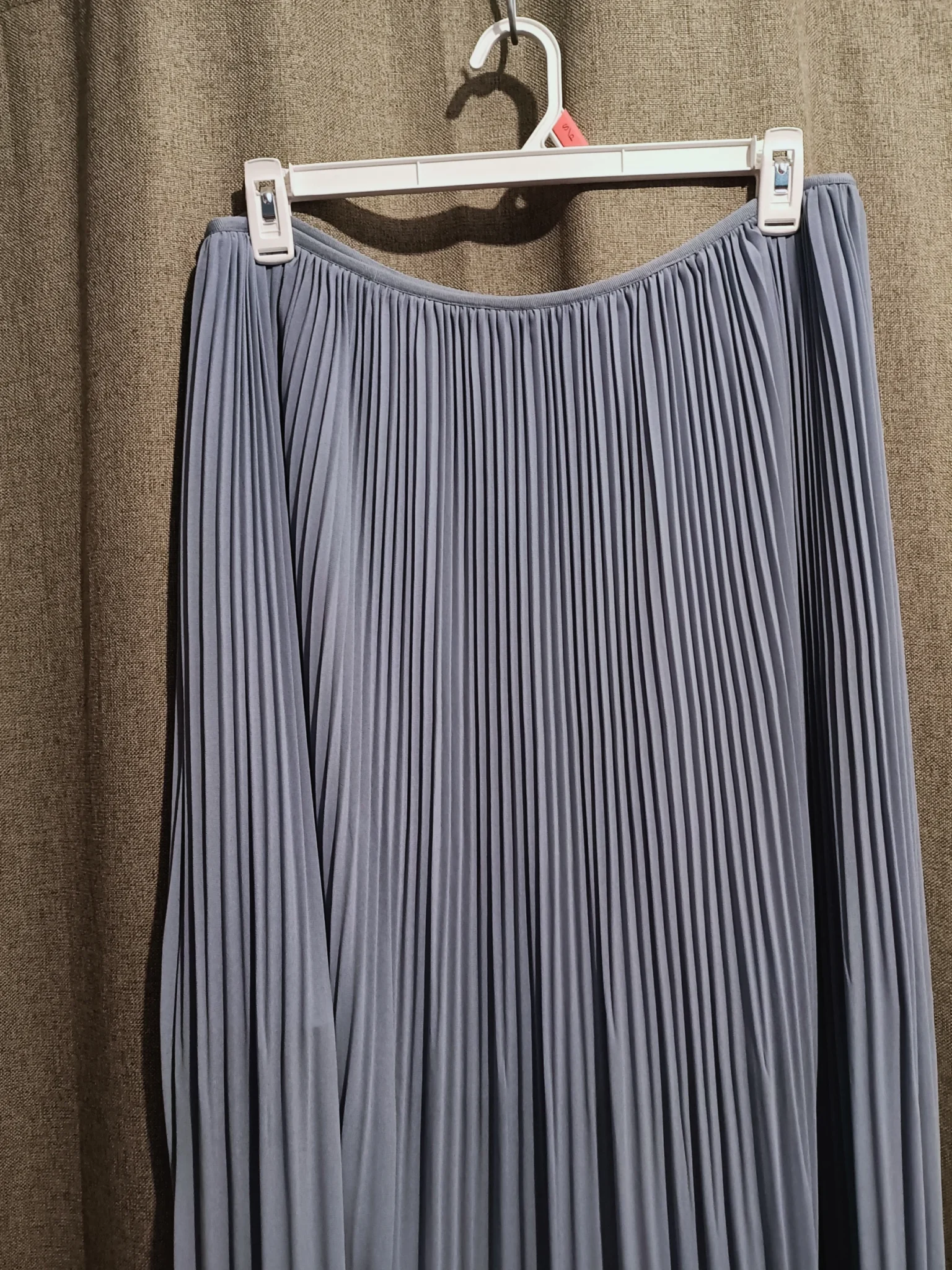Image for Long pleated chiffon skirt