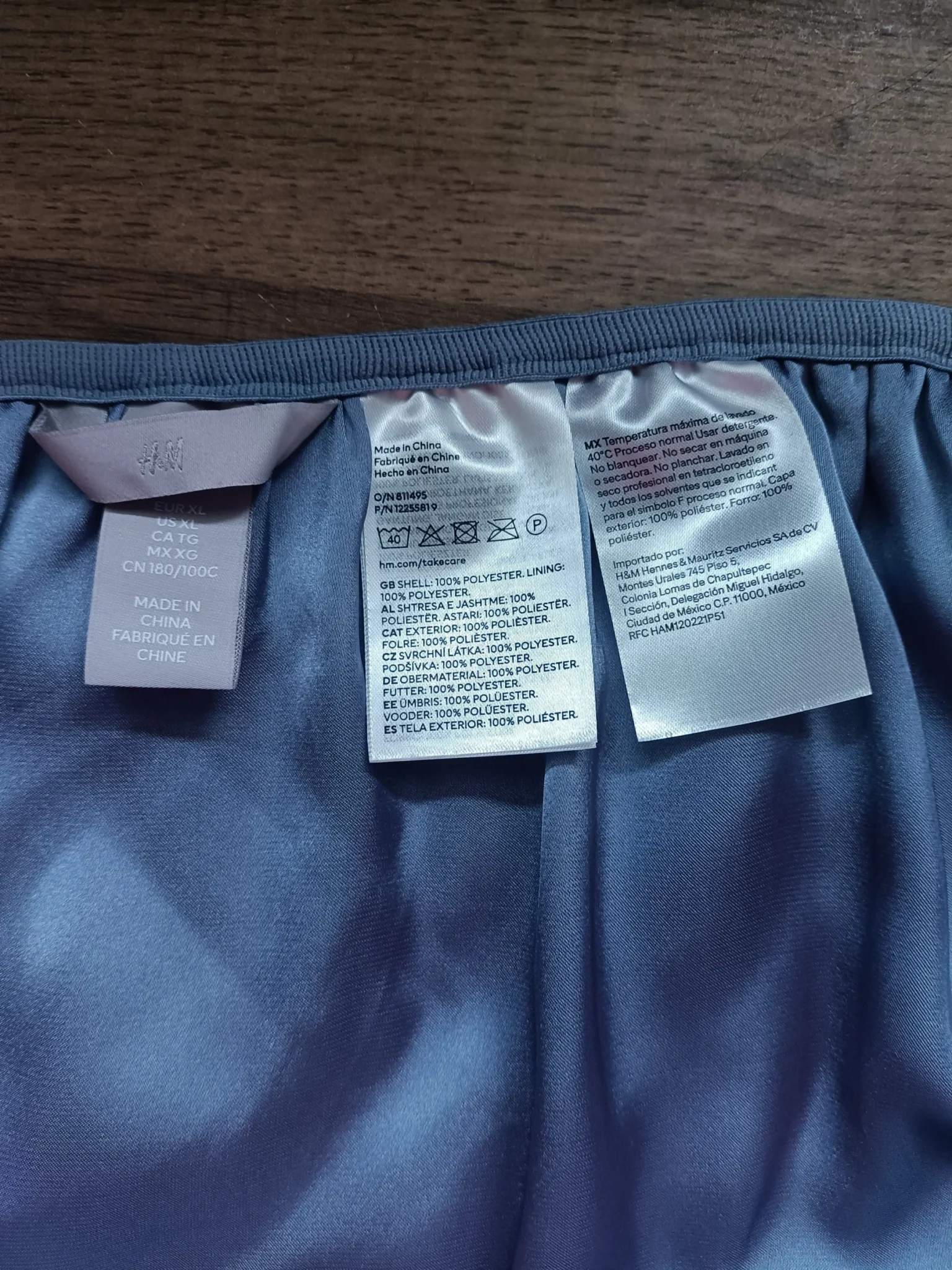 Image for Long pleated chiffon skirt