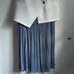 Thumbnail for Long pleated chiffon skirt