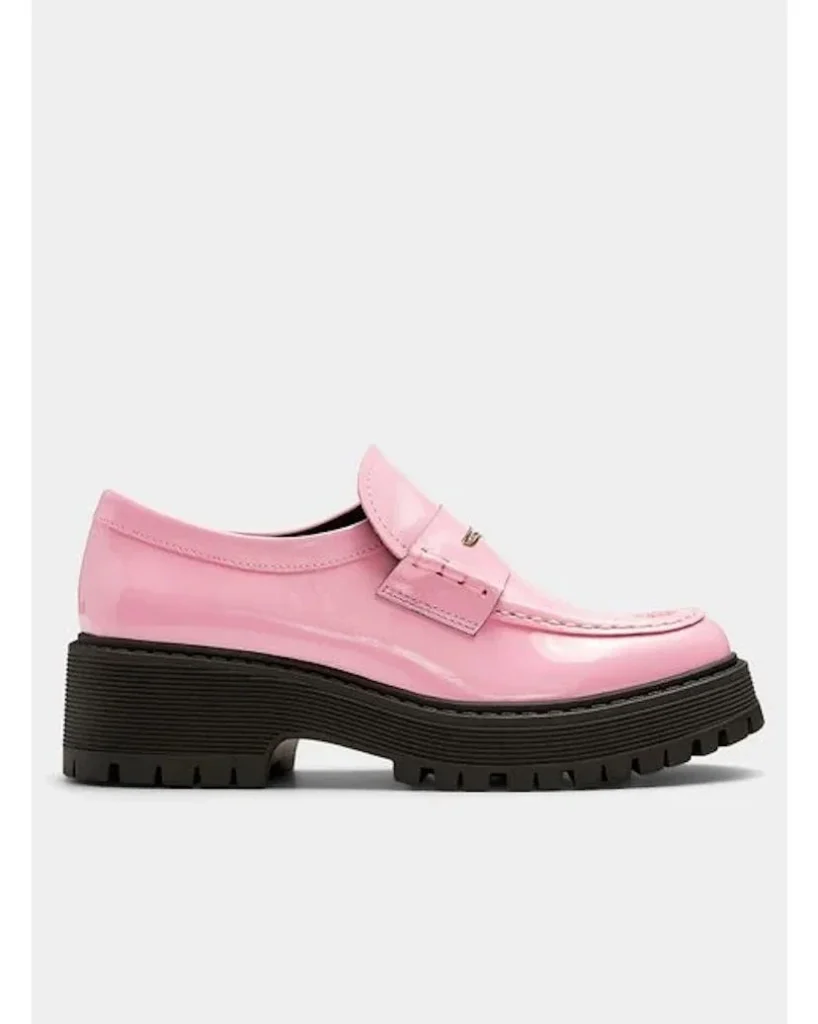 Featured image for Loafers à plateforme Steve Madden Malvern – Rose Verni – Pointure 6