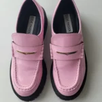 Thumbnail for Loafers à plateforme Steve Madden Malvern – Rose Verni – Pointure 6