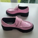 Thumbnail for Loafers à plateforme Steve Madden Malvern – Rose Verni – Pointure 6