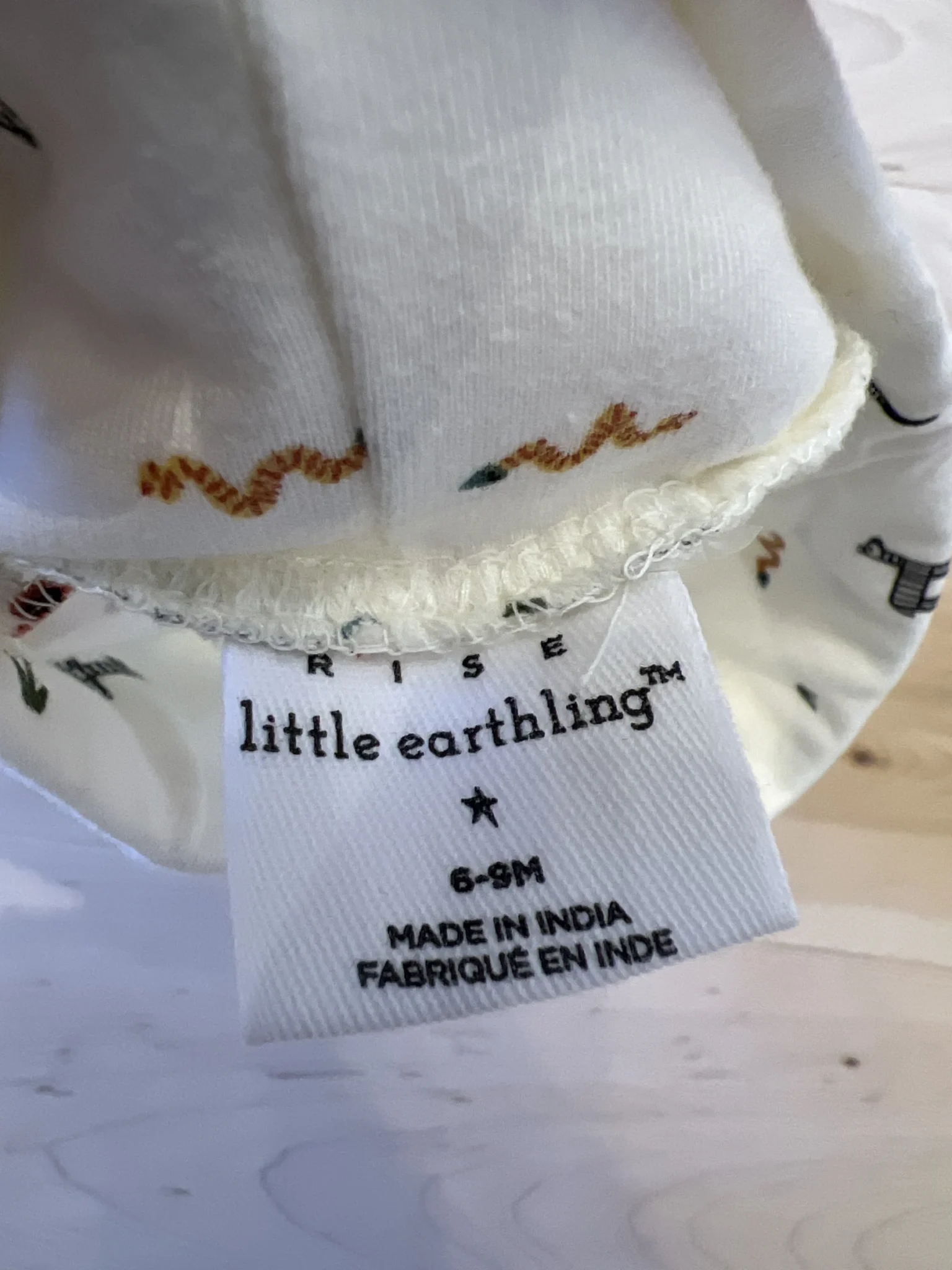 Image for Pantalon coton organique marque Little earthling neuf taille 6-9 mois
