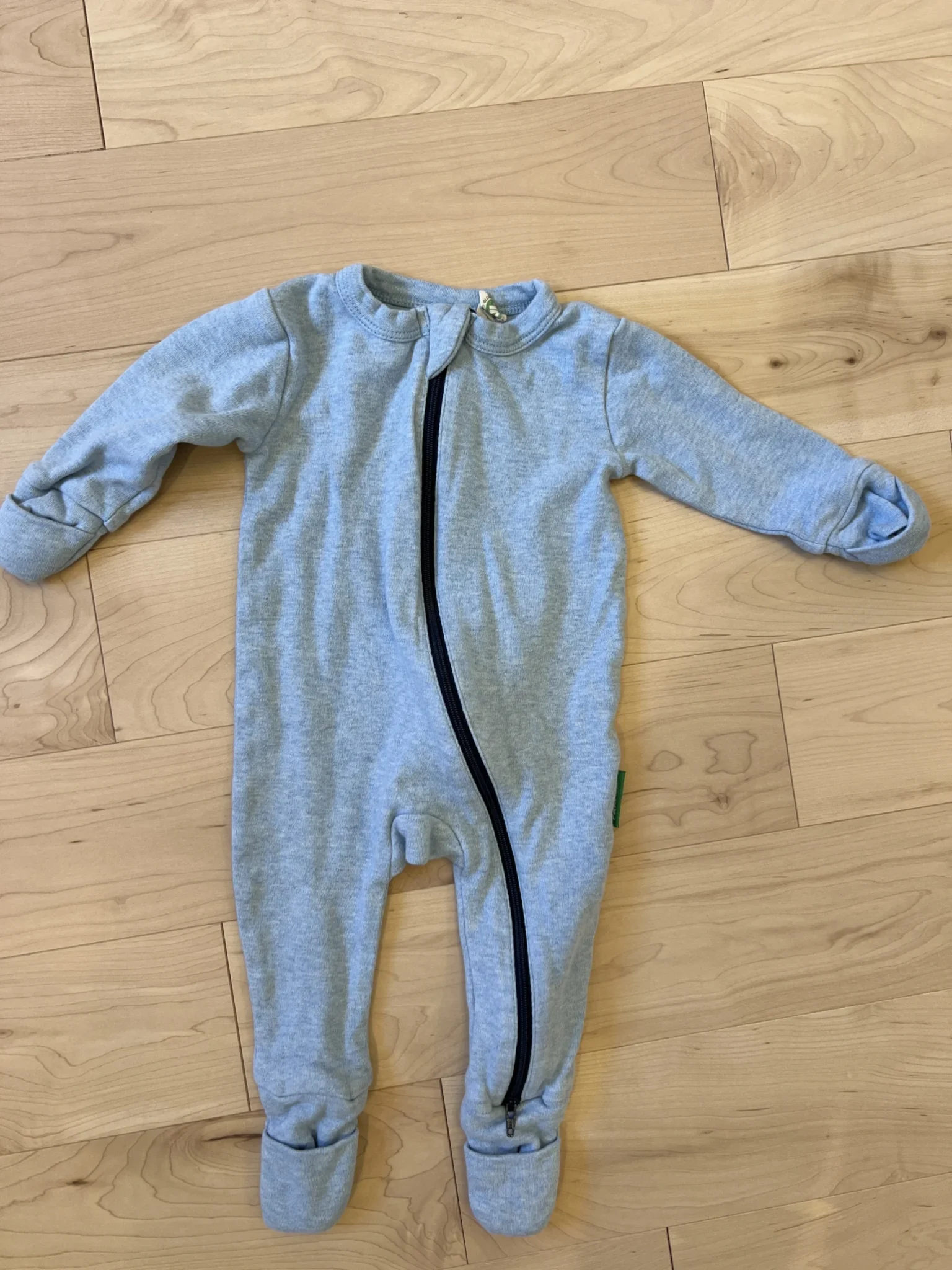 Featured image for Pyjama double zip Parade Organic 3-6 mois coton organique bleu