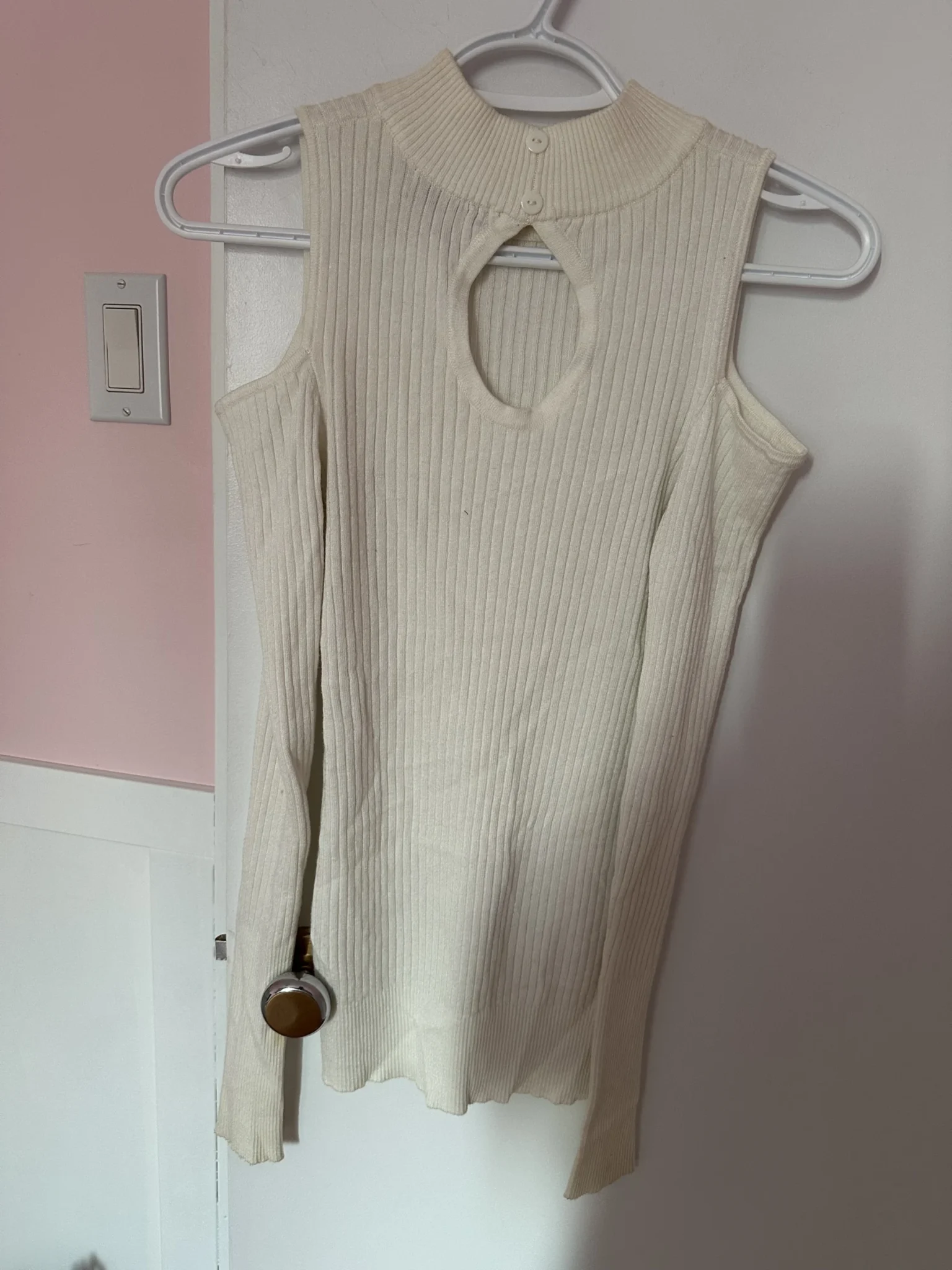 Image for Turtleneck jumper with cut-outs at the shoulders
