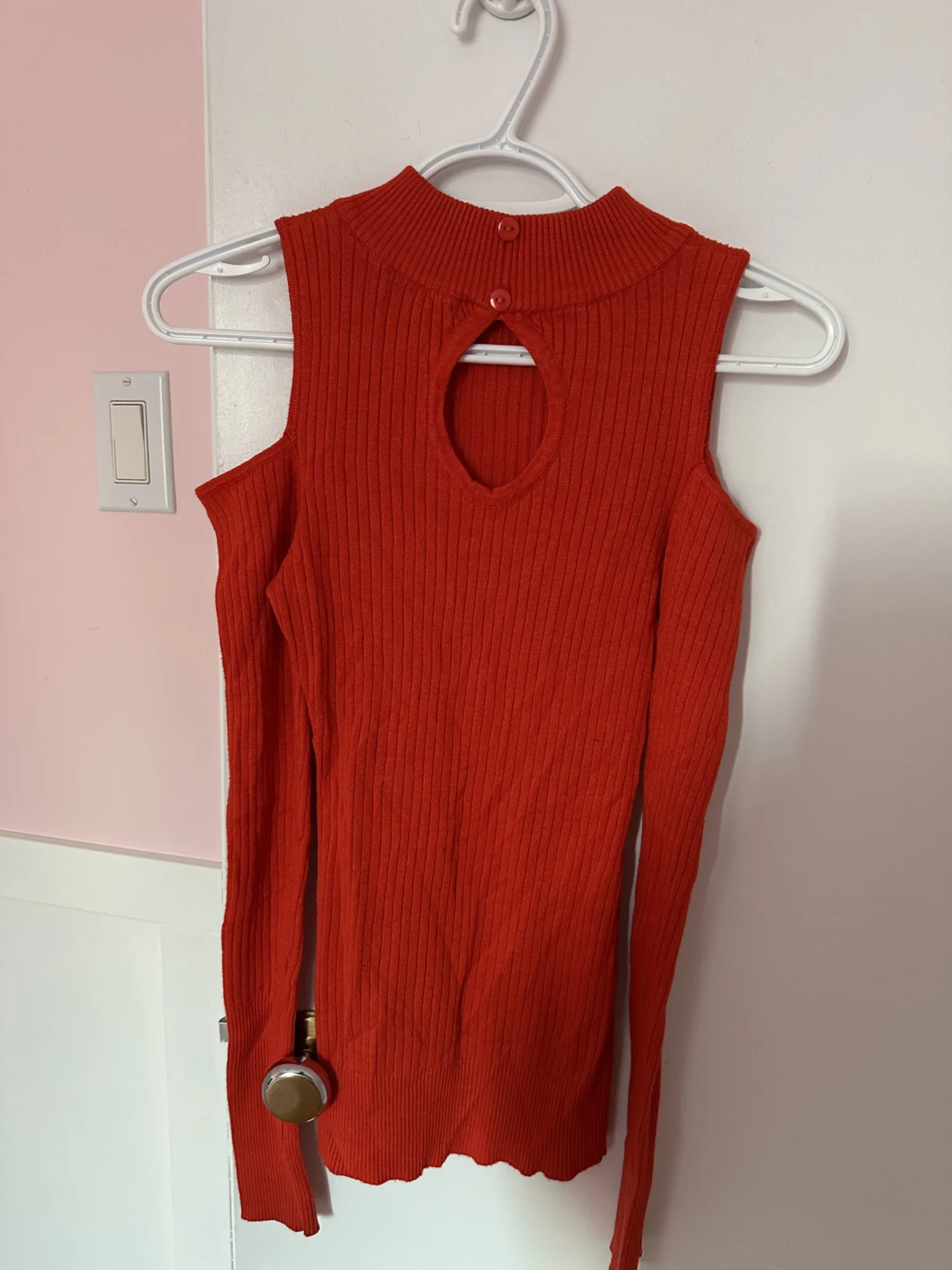 Image for Turtleneck jumper with cut-outs at the shoulders