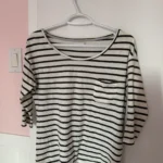 Featured thumbnail for Striped 3/4-sleeve jumper