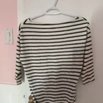 Thumbnail for Striped 3/4-sleeve jumper