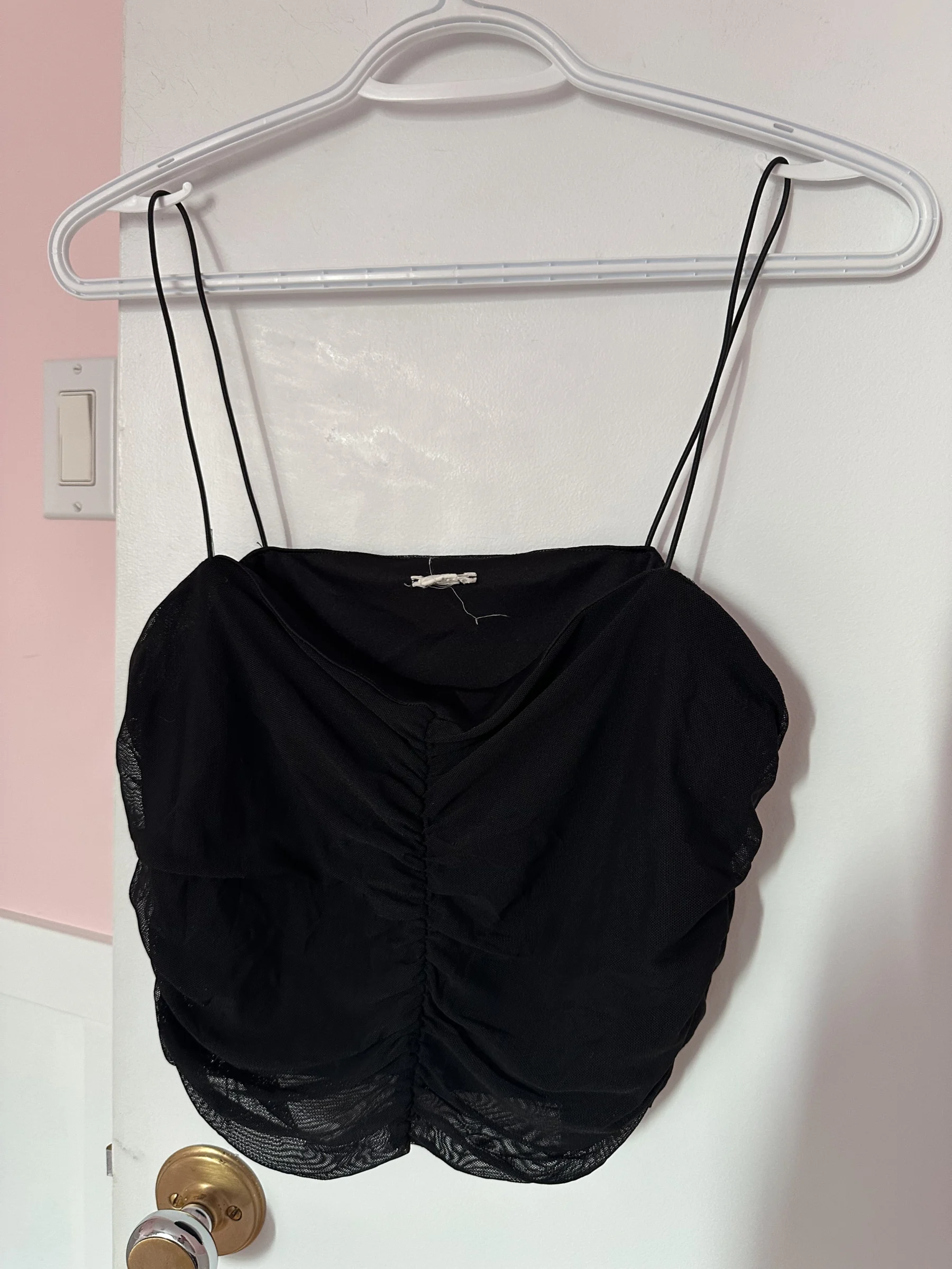 Camisole crop en tule Garage Garage seconde main