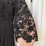Thumbnail for Robe Zara noir avec broderie et dentelles taille M