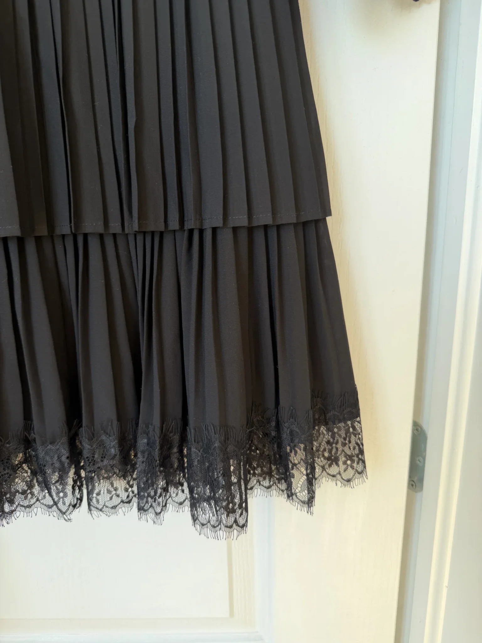Image for Robe Zara noir avec broderie et dentelles taille M