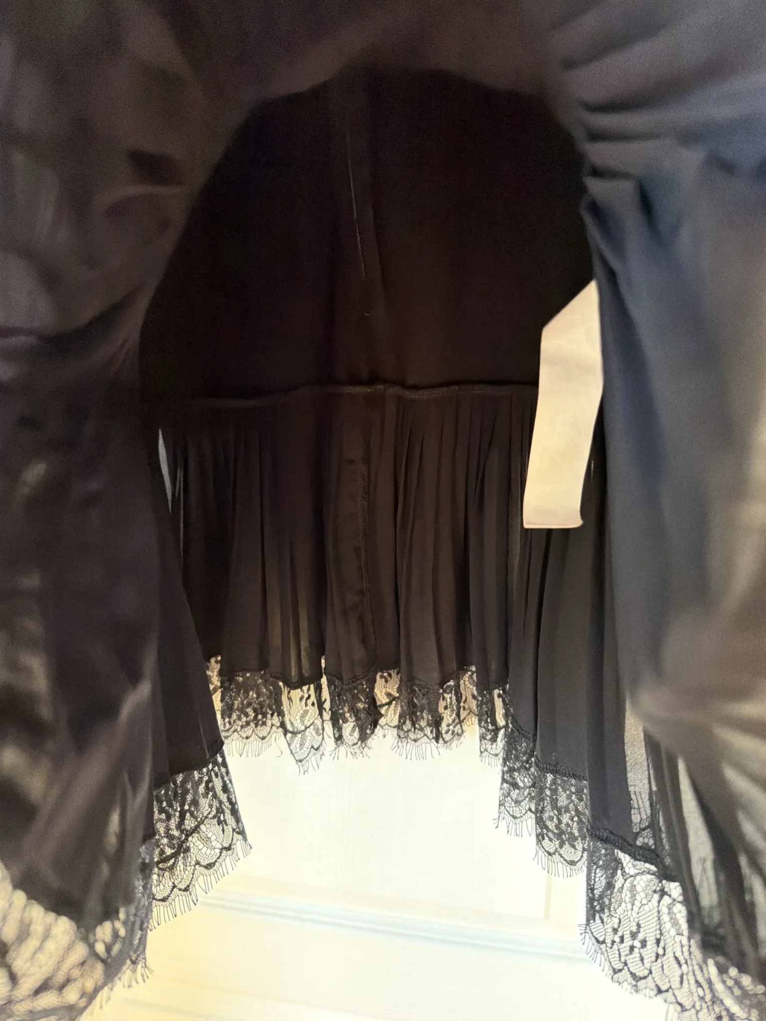 Image for Robe Zara noir avec broderie et dentelles taille M