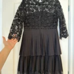 Thumbnail for Robe Zara noir avec broderie et dentelles taille M