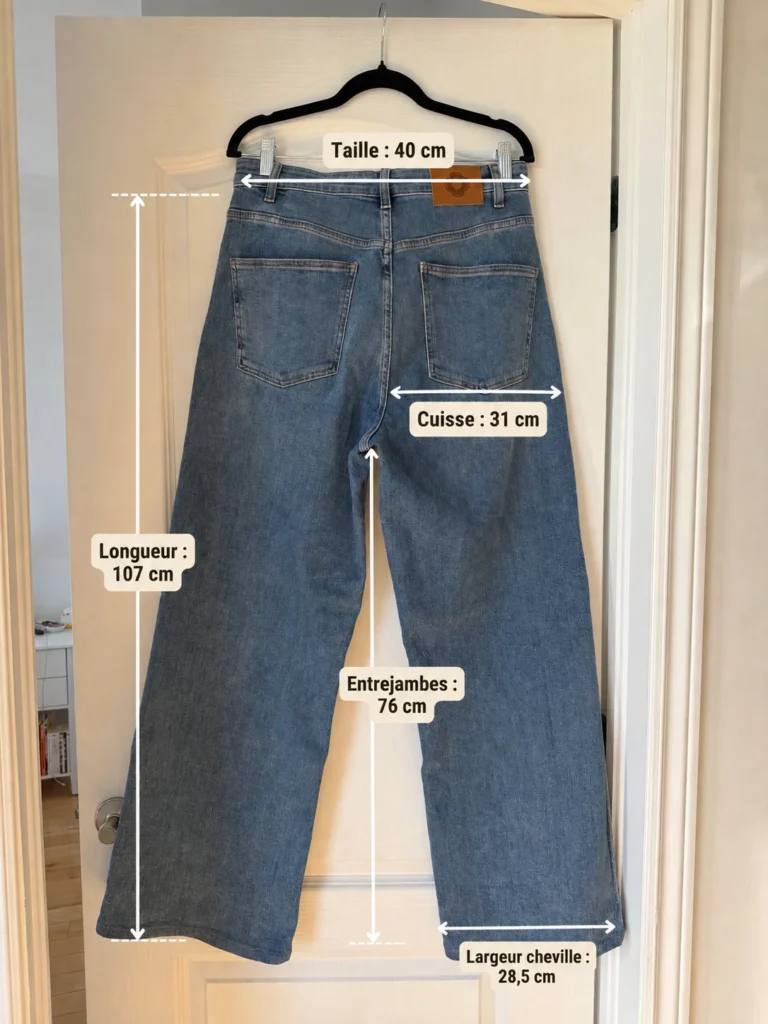 Image for Jean Maje large taille 40 FR - 30 US bleu clair taille haute