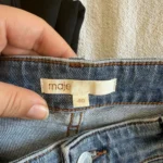 Thumbnail for Jean Maje large taille 40 FR - 30 US bleu clair taille haute