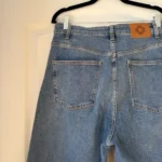 Thumbnail for Jean Maje large taille 40 FR - 30 US bleu clair taille haute