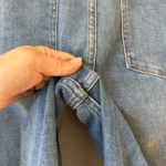 Thumbnail for Jean Maje large taille 40 FR - 30 US bleu clair taille haute
