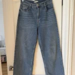 Thumbnail for Jean Maje large taille 40 FR - 30 US bleu clair taille haute