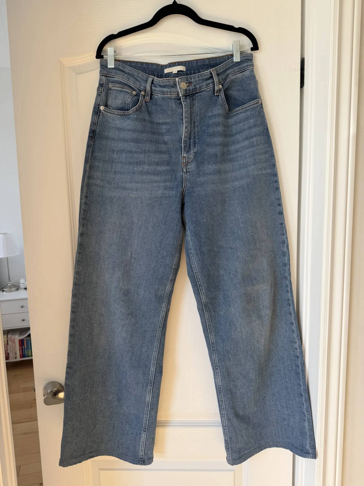 Image for Jean Maje large taille 40 FR - 30 US bleu clair taille haute