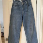 Thumbnail for Jean Maje large taille 40 FR - 30 US bleu clair taille haute