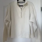 Thumbnail for Pull Mango taille S col camionneur blanc cassé écru