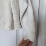 Thumbnail for Pull Mango taille S col camionneur blanc cassé écru