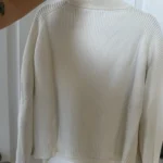 Thumbnail for Pull Mango taille S col camionneur blanc cassé écru