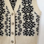 Thumbnail for Gilet Zara taille L écru et noir style pull d’hiver