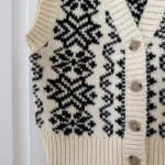Thumbnail for Gilet Zara taille L écru et noir style pull d’hiver